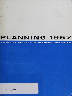 cover image of Planning 1957: Selected Papers from the National Planning Conference